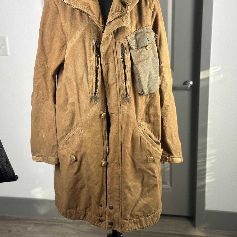 Griffin Men's Tan Jacket with Pocket Detail